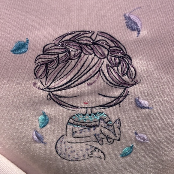 BUNDLE DISCOUNTS! 18-24mo light Pink Baby Gap Mermaid Peplum Sweater Shirt Girls - Picture 5 of 9